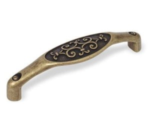Ricci 09- Möbelgriff Altmessing 128mm