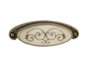 Ricci 09- Möbelgriff altmessing 100mm