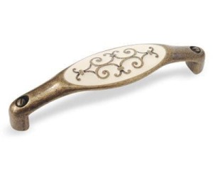 Ricci 09- Möbelgriff Alt-Messing 128mm