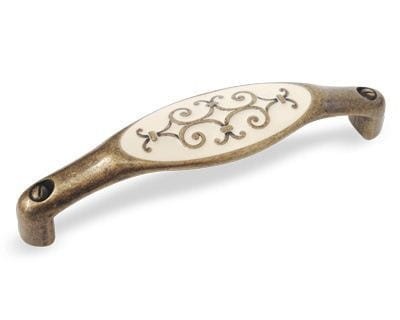 Ricci 09- uchwyt meblowy stary mosiądz 128mm.jpg