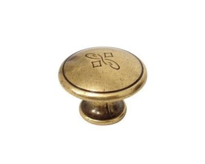 Florio 07- Möbelknopf Altgold 25mm
