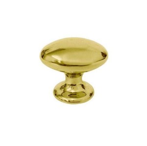 Elipse 11- Möbelknopf Messing poliert 40mm