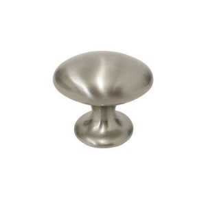 Elipse 34- Ovale Möbelknopf gebürsteter Stahl 40mm
