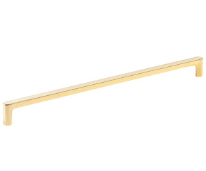 ORLANDO 11- Geriffelter Möbelgriff Messing poliert 320mm