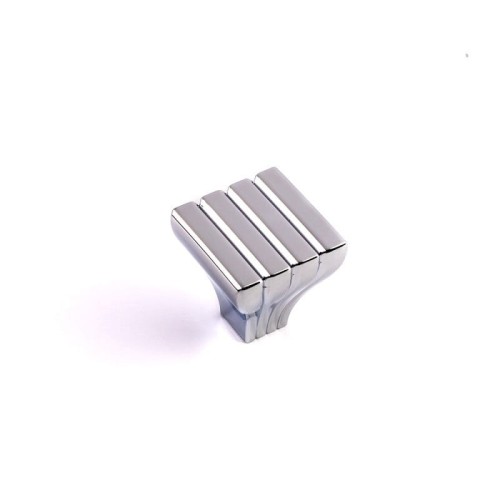 Kwadratowa gałka meblowa chrom 25 mm włoska