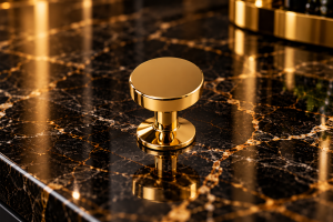 Poco GP - goldener Möbelknopf 21 mm