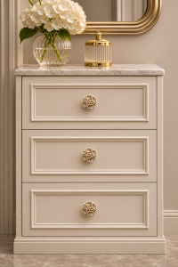 Oro Reale T5 - Möbelknopf Elfenbein 64 mm