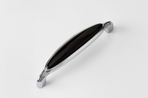 Barca - uchwyt porcelanowy włoski chromowany