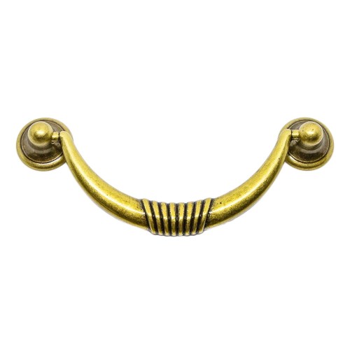 Uchwyt meblowy vintage kołatka 96 mm złoto włoski