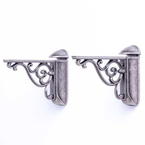 Ozdobny wspornik do półki szklanej kątownik srebro.jpg