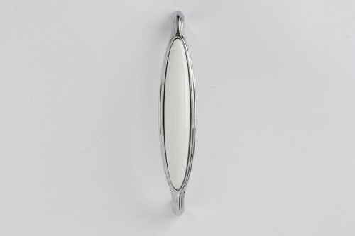 uchwyt porcelanowy porcelana biała chromowana