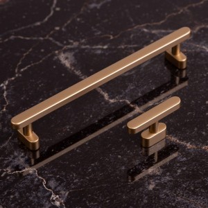 Scandinavo F3 - Reling-Möbelgriff mattes Gold 160 mm