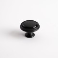 czarna gałka do mebli z porcelany