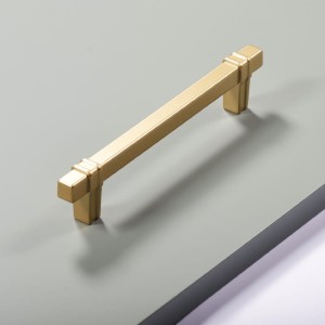 Linee F3 - Möbelgriff Reling gold matt 128 mm