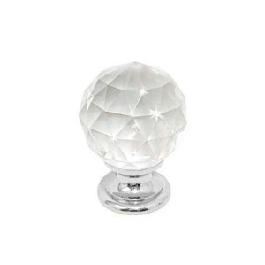 Paola Swarovski- Chromierter Möbelknopf 30mm