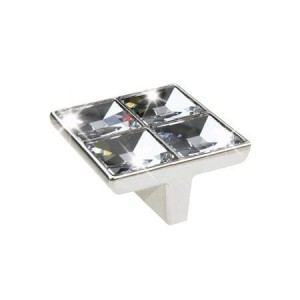 Luxus- Chromierte Möbelknopf mit Swarovski 32mm