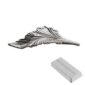 Daphne- Chromierter Möbelgriff Blatt links 108mm