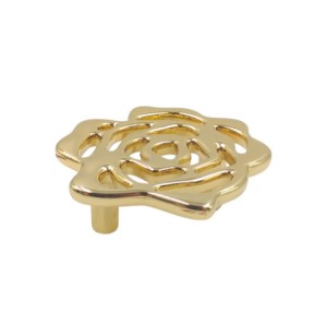 Floris- goldener Möbelgriff Blume 60mm