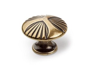 Golf- Möbelknopf Altgold 30mm