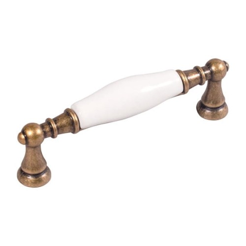 Flora- stary mosiądz z białą porcelaną 96mm.jpg
