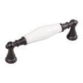 Flora- czarny z białą porcelaną uchwyt ceramiczny 96mm.jpg