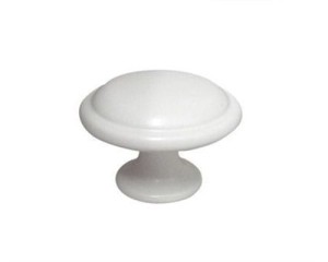 Gino- weiße Möbelknopf 30mm