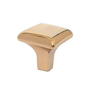 Solo 11- Möbelknopf Messing glänzend 25mm