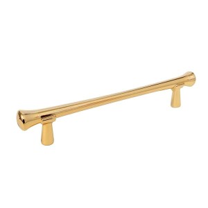 Etruria- Möbelgriff Messing poliert 128mm