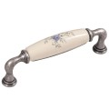 Decorani- stare srebro uchwyt ceramiczny kwiatek 128mm.jpg
