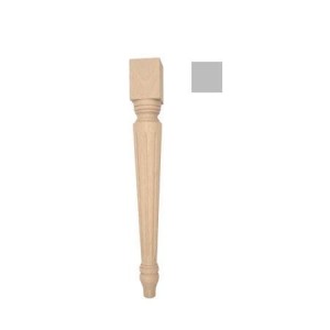 FLUTED F990035- Holzbein für Stühle und Bänke H 430mm