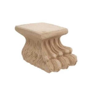 Noga meblowa, Löwenfuß F560081 aus Holzstaub 126 x H 65mm