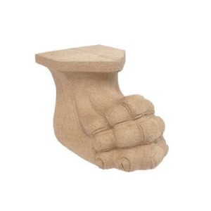 Noga für Möbel, Löwenfuß F560135 aus Holzstaub 140 x H 82 mm