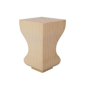 Holz Möbelfuß 60 x 60 x H 96 mm