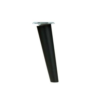 Schräggestellter Möbelfuß aus Holz mit Sockel ∅ 45XH 250mm