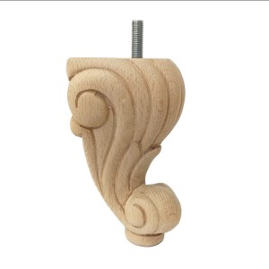 Die Holzmöbelbeinkufe WY01030 hat die Maße 90x90xH 160mm.