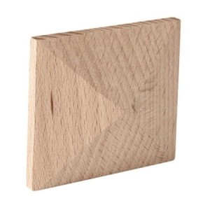 Ornament Eckelement, Holzpyramide EM4002B 59X59XH 15mm