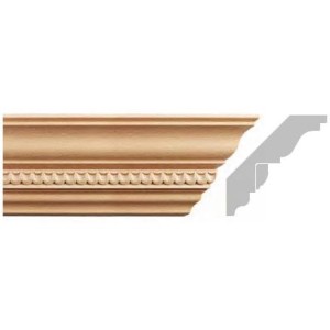 Holzschnitzerei verzierte Stuckleiste EM00403
